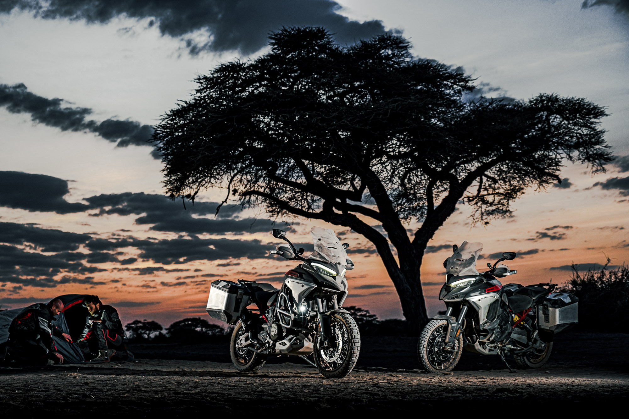 Ducati Multistrada V4 Rally Riding in Africa