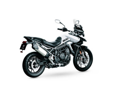 Tiger 900 GT Pro MY24 Snowdonia White AngleLHS - BTA Magazine