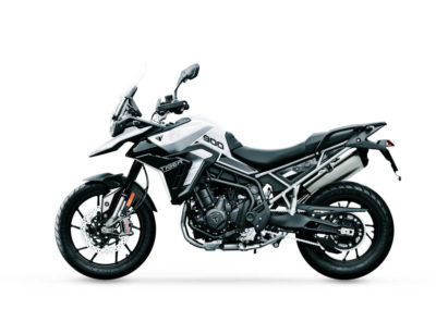 Tiger 900 GT MY24 Snowdonia White LHS - BTA Magazine