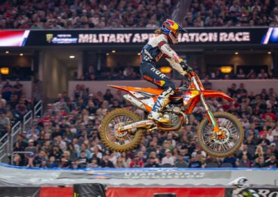 A thrilling night at the AMA Supercross Championship's Military Appreciation Round