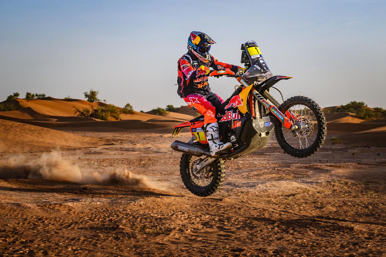 Luciano Benavides navegando por terreno difícil en el Rallye du Maroc 2024