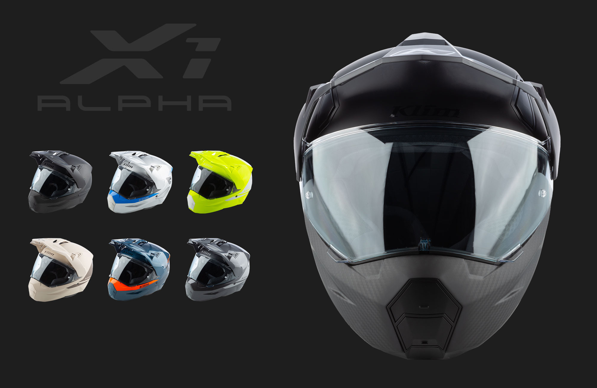 Casco de motocicleta de Aventura Klim colores