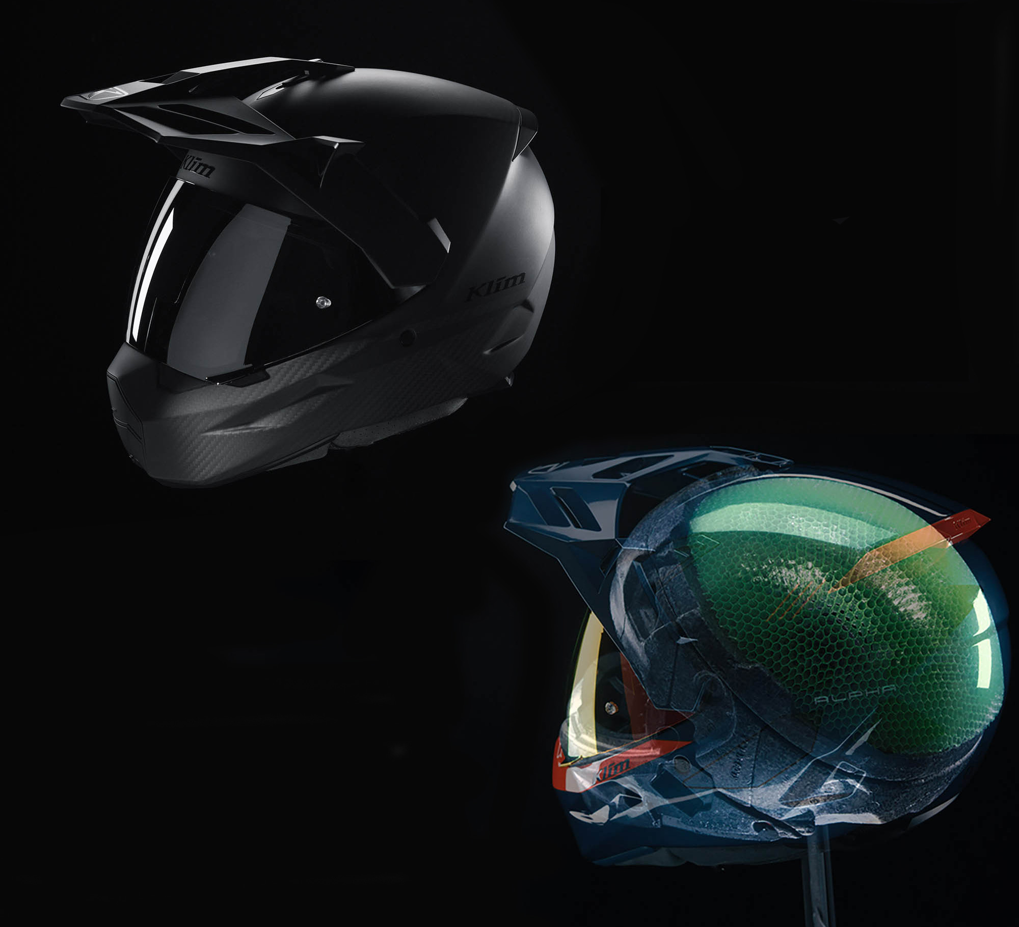 Casco de motocicleta de Aventura Klim interior