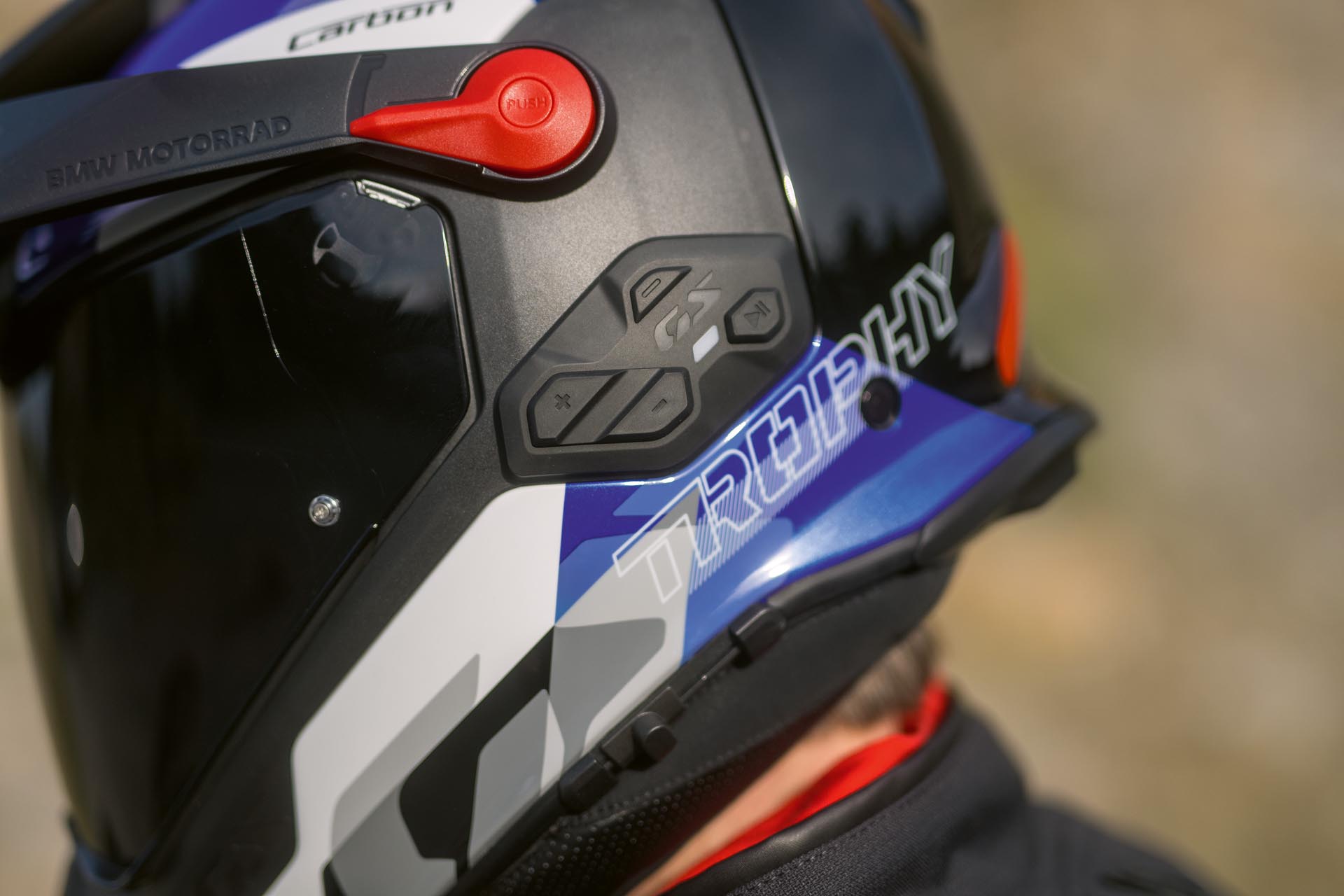 Casco BMW GS Rallye Carbon, BMW ConnectedRide COM P1 GS