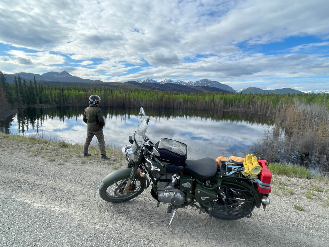 Ruta de viaje de aventura en moto de Los Ángeles a Alaska