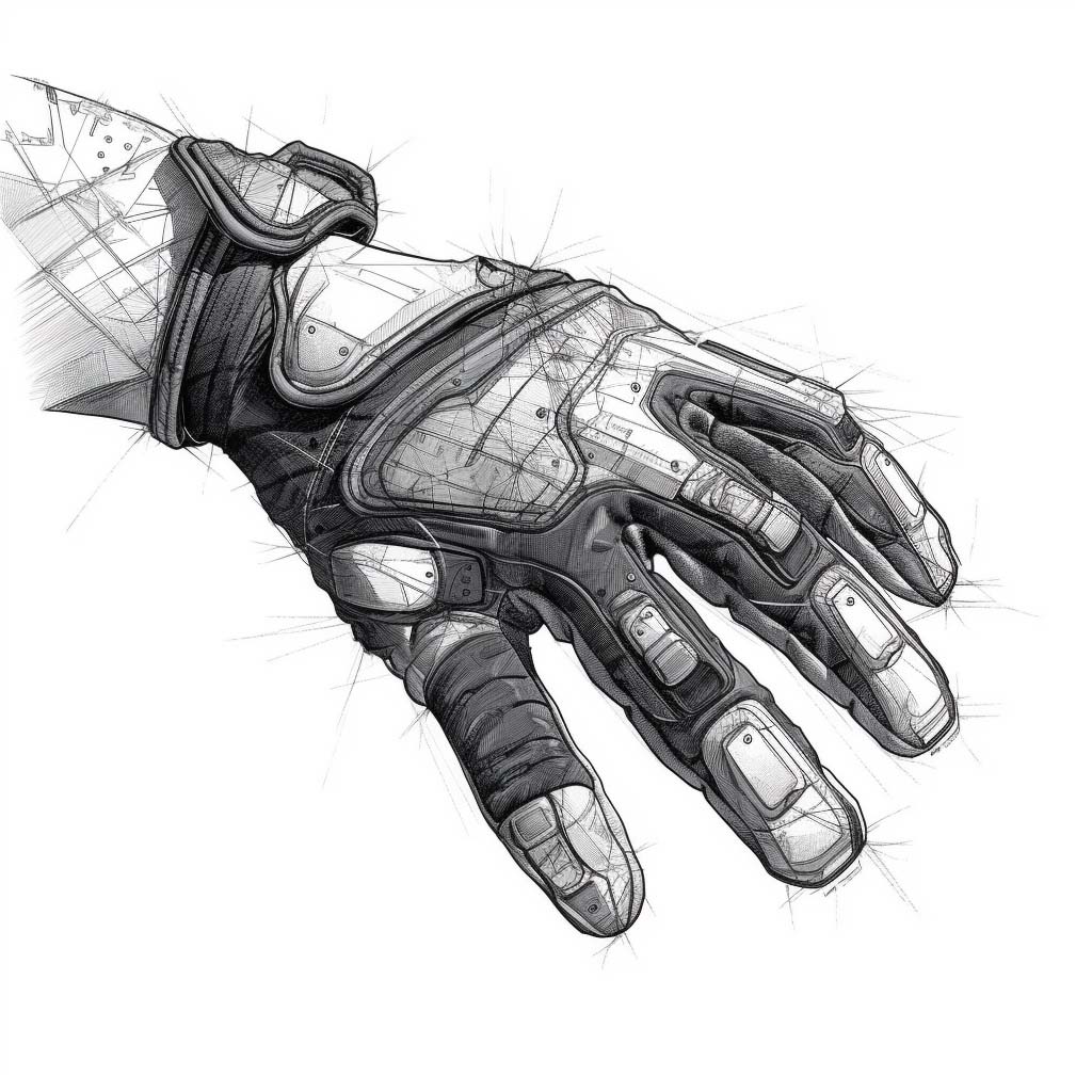 Adventure Bike Gloves Design