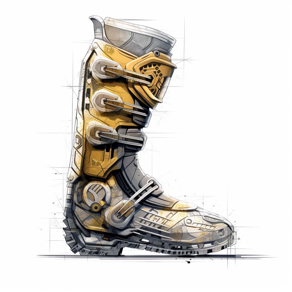 Adventure bikes boots design