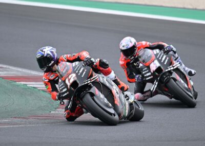 Max Biaggi leading Aprilia's historical champions