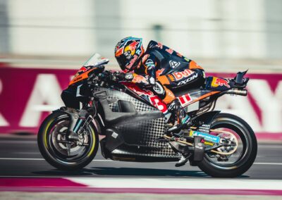 Jack Miller in action at the Qatar circuit, prepping for the 2024 MotoGP™ season