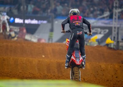 AMA Supercross Championship action at the Military Appreciation Round