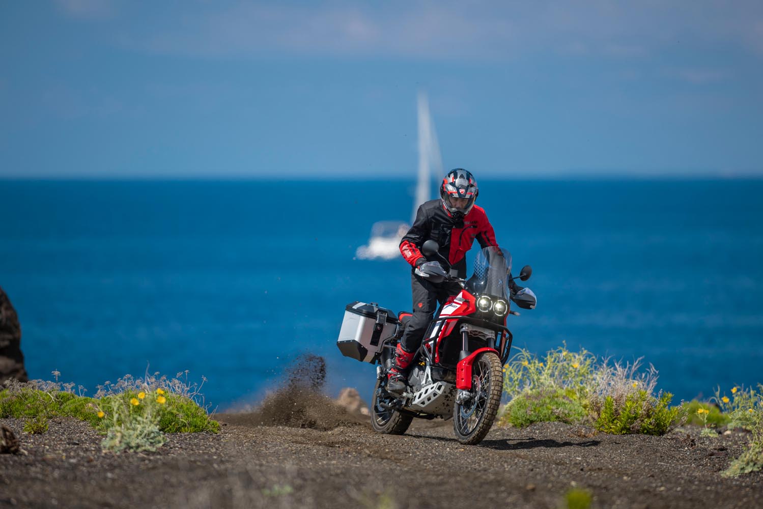 Ducati Desert X 2025 action