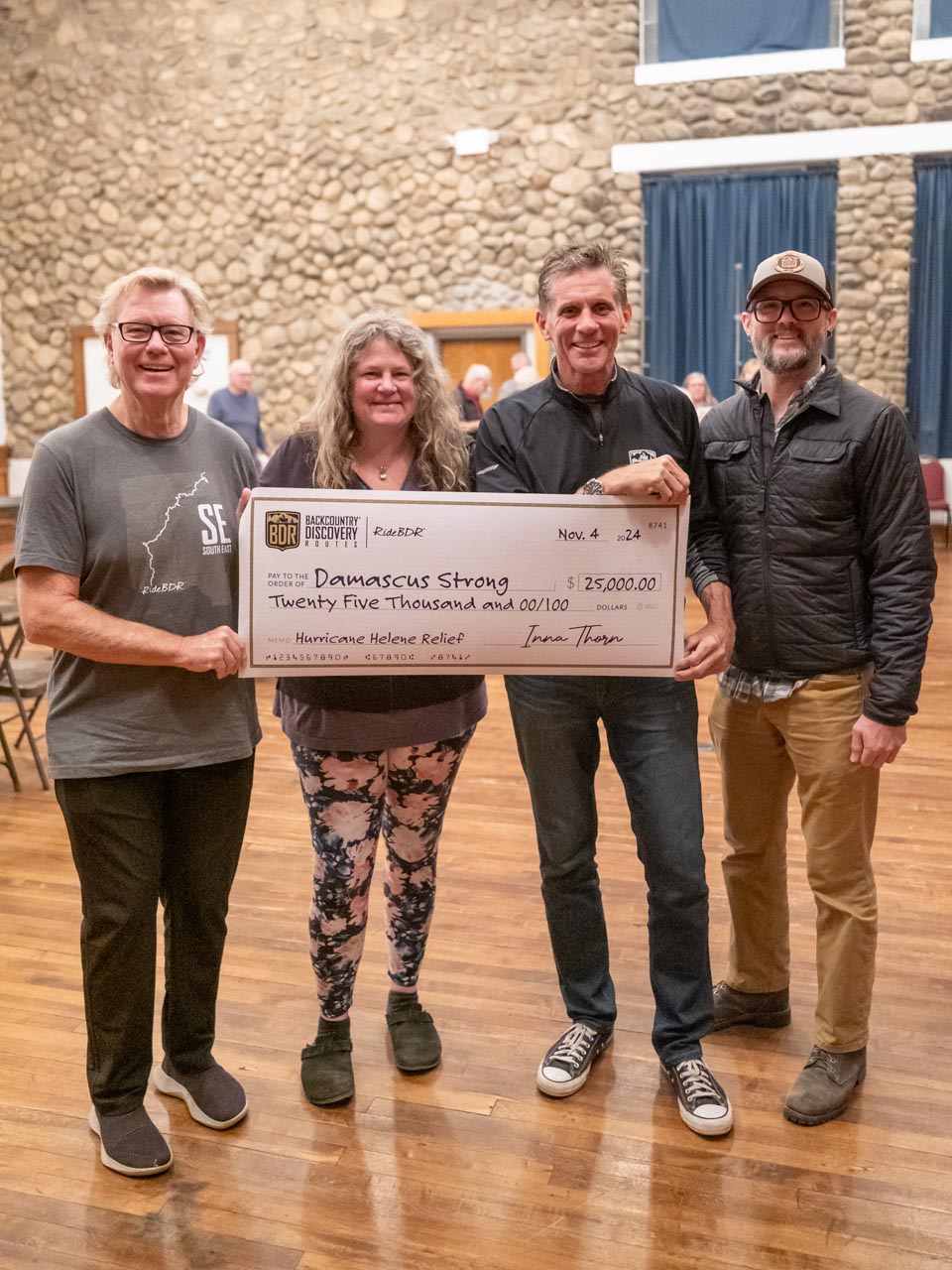 Backcountry Discovery Routes donates $25,000 to help Damascus, VA recover from Tropical Storm Helene, supporting trail restoration and tourism growth.